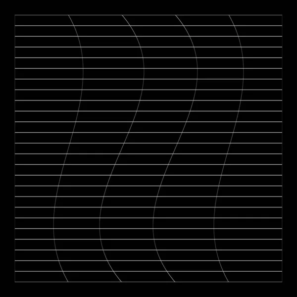 Gitter Gitter Gitter Gitter Drahtgitter Mit Verzerrung Deformationseffekt Warp Tweak — Stockvektor