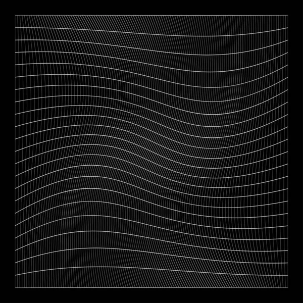 Şebeke, ağ, ızgara, kafes, bozulma ve deformasyon etkisiyle kablo. Büküm, büküm bozma ızgarası - stok vektör çizimi, klip- sanat grafikleri