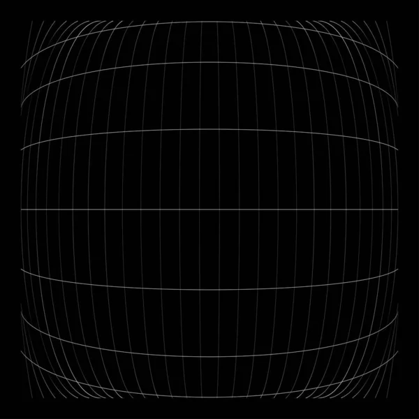 Grade Malha Grade Treliça Armação Com Distorção Efeito Deformação Warp — Vetor de Stock