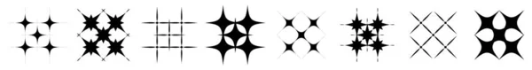 Абстрактная Геометрическая Форма Набор Векторных Элементов Формы Фондовая Векторная Иллюстрация — стоковый вектор