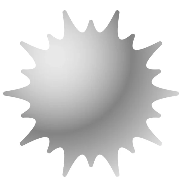 Starburst Distintivo Sunburst Elemento Design Dell Etichetta Etichetta Vuota Vuota — Vettoriale Stock