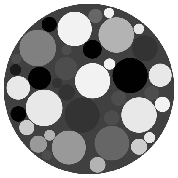 Des Points Aléatoires Des Cercles Pointilliste Demi Ton Pointillisme Élément — Image vectorielle