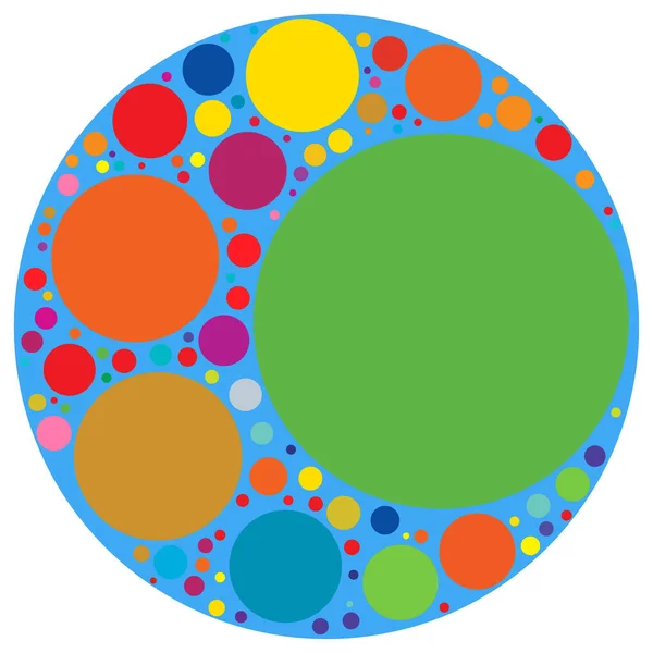 Random Dots Circles Pointillist Pointillism Halftone Screentone Design Element Scattered — Stock Vector