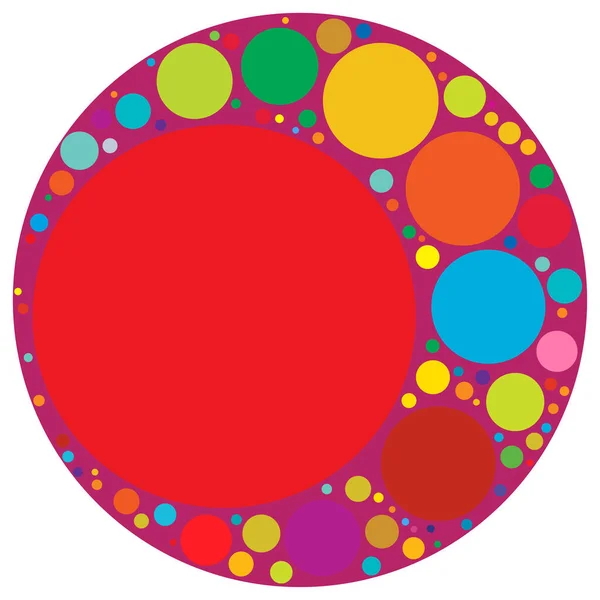 Random Dots Circles Pointillist Pointillism Halftone Screentone Design Element Scattered — Stock Vector