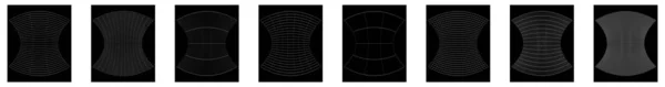 Grade Malha Grade Treliça Armação Com Distorção Efeito Deformação Warp —  Vetores de Stock