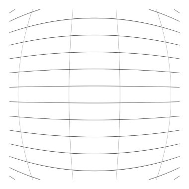 Şebeke, ağ, ızgara, kafes, bozulma ve deformasyon etkisiyle kablo. Büküm, büküm bozma ızgarası - stok vektör çizimi, klip- sanat grafikleri