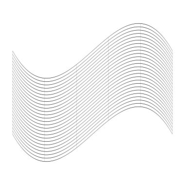 Şebeke, ağ, ızgara, kafes, bozulma ve deformasyon etkisiyle kablo. Büküm, büküm bozma ızgarası - stok vektör çizimi, klip- sanat grafikleri