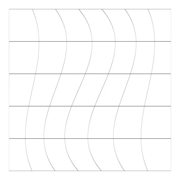 Grilă Plasă Grătar Trellis Fir Distorsiune Efect Deformare Warp Tweak — Vector de stoc