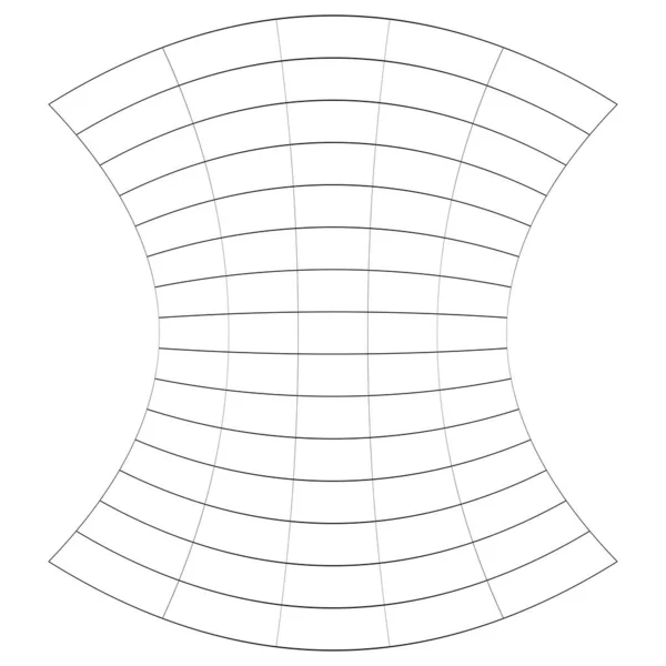 Gitter Gitter Gitter Gitter Drahtgitter Mit Verzerrung Deformationseffekt Warp Tweak — Stockvektor