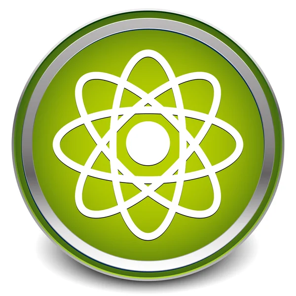 Symboliczne molekuła, atom symbol ikonę dla chemii, biologii, rese — Wektor stockowy