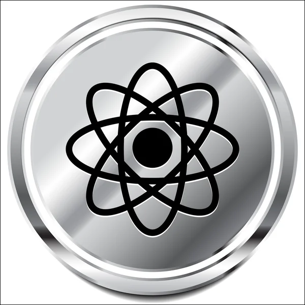 Symboliczne molekuła, atom symbol ikonę dla chemii, biologii, rese — Wektor stockowy