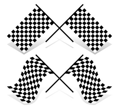 Bayrağı ayarlı yarış geçti. Dinlenme ve sürüm sallayarak.