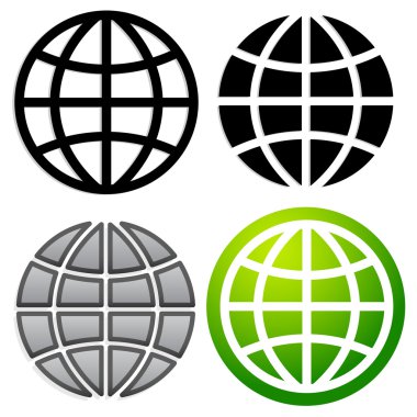 Dünya grafik, dünya işaretleri