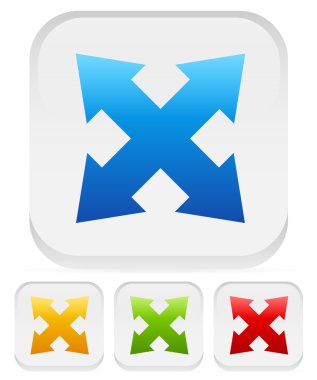 Okları 4 yön Icons