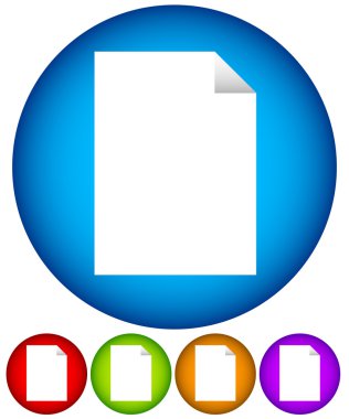 Köşe Icons set katlama ile kağıt
