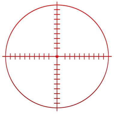 Kırmızı Crosshair, dürbün ağı