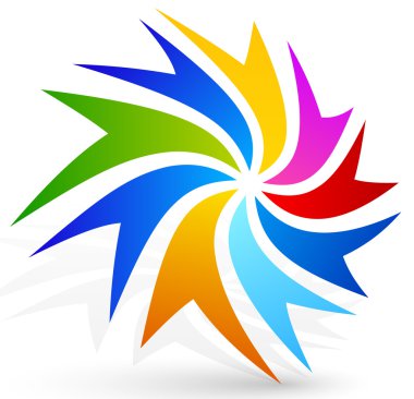 Renkli büküm amblemi