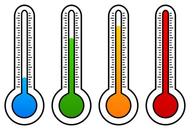Thermometer colorful  graphics clipart