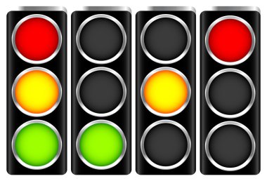 Trafik, kontrol ışıkları.