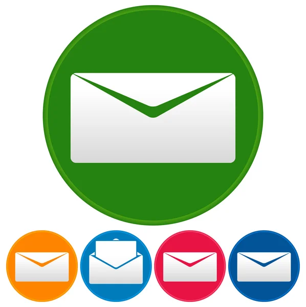 Ícones de email ou envelope . —  Vetores de Stock