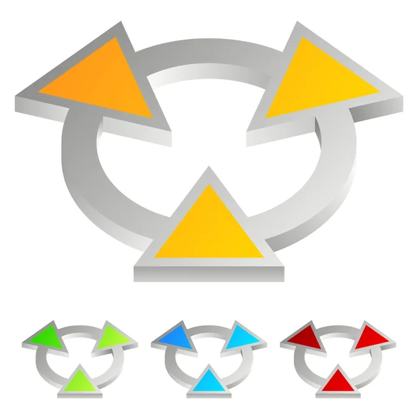 Puntas de flecha iconos conjunto — Vector de stock
