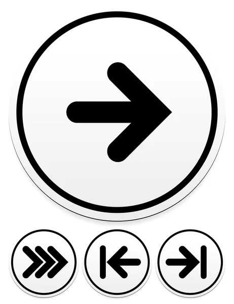 Arrow icons set — Stock Vector