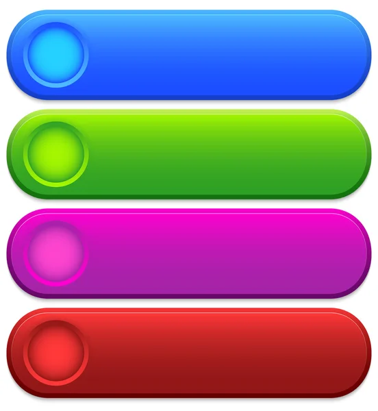 Glossy, bright buttons — Stock Vector