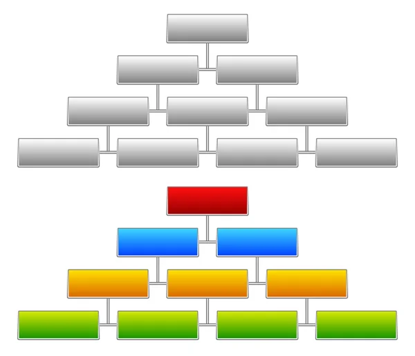 Topology, hierarchy concept symbols — Stock Vector