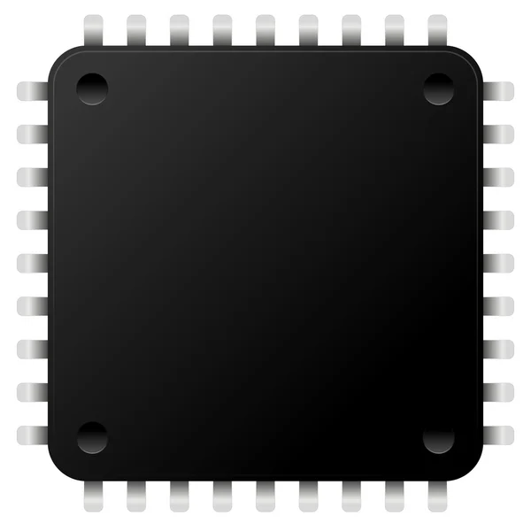 CPU, çip, bilgisayar kutsal kişilerin resmi — Stok Vektör