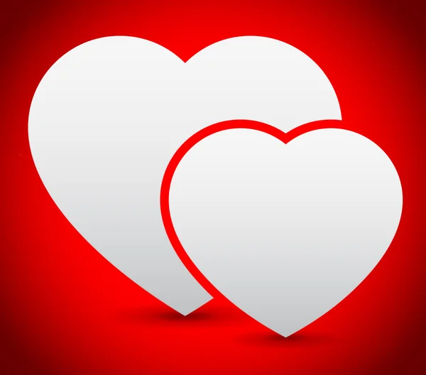 Kalp, sevgi, romantizm kavramı — Stok Vektör