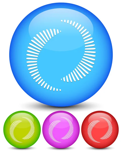Formas circulares ícones —  Vetores de Stock