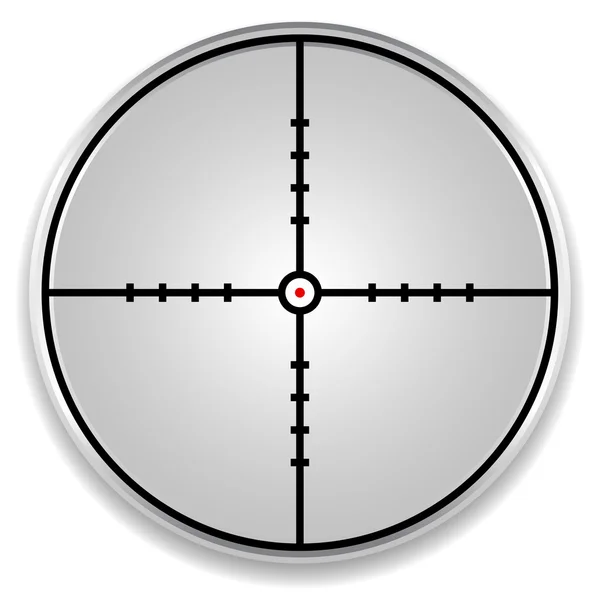 Crosshair, réticule, signe de cible — Image vectorielle