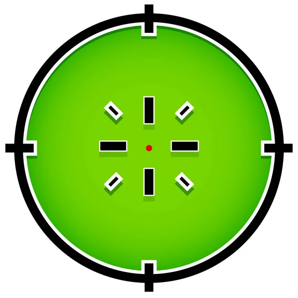 Draadkruis, dradenkruis, doel teken — Stockvector