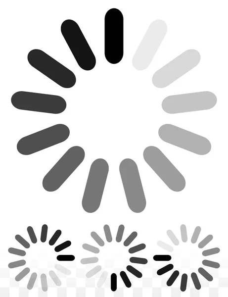 Pré-chargeur simple, formes tampons — Image vectorielle