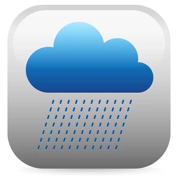 RainCloud kék ikon — Stock Vector