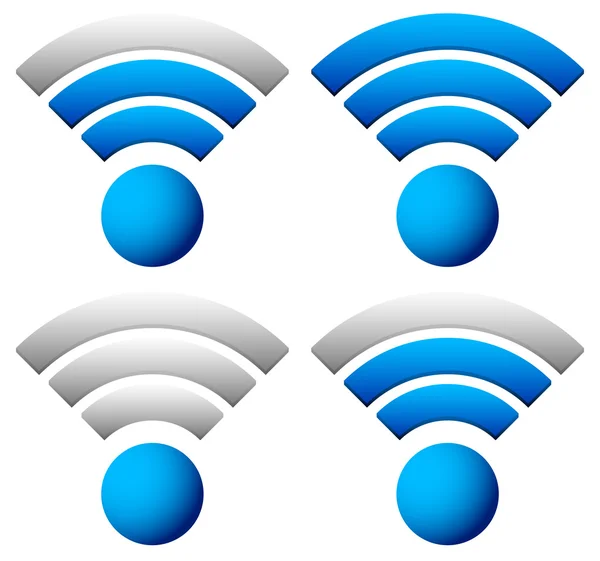 Gráficos de señal para tecnología inalámbrica — Archivo Imágenes Vectoriales