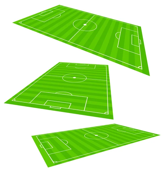 Avions de terrain de football 3d — Image vectorielle