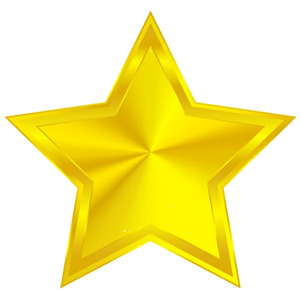 Золота зірка з градієнтом — стоковий вектор