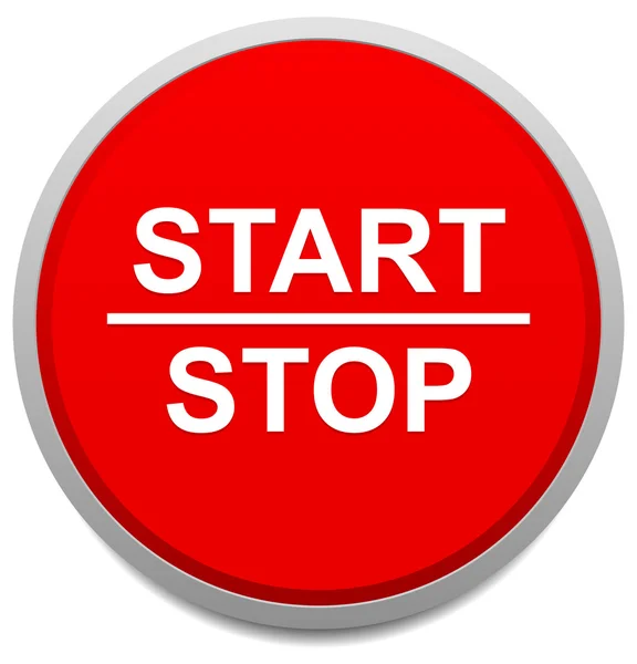 Start en stop-knop — Stockvector