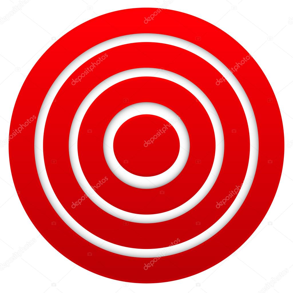 Red target. bullseye Vector by ©vectorguy 67110393