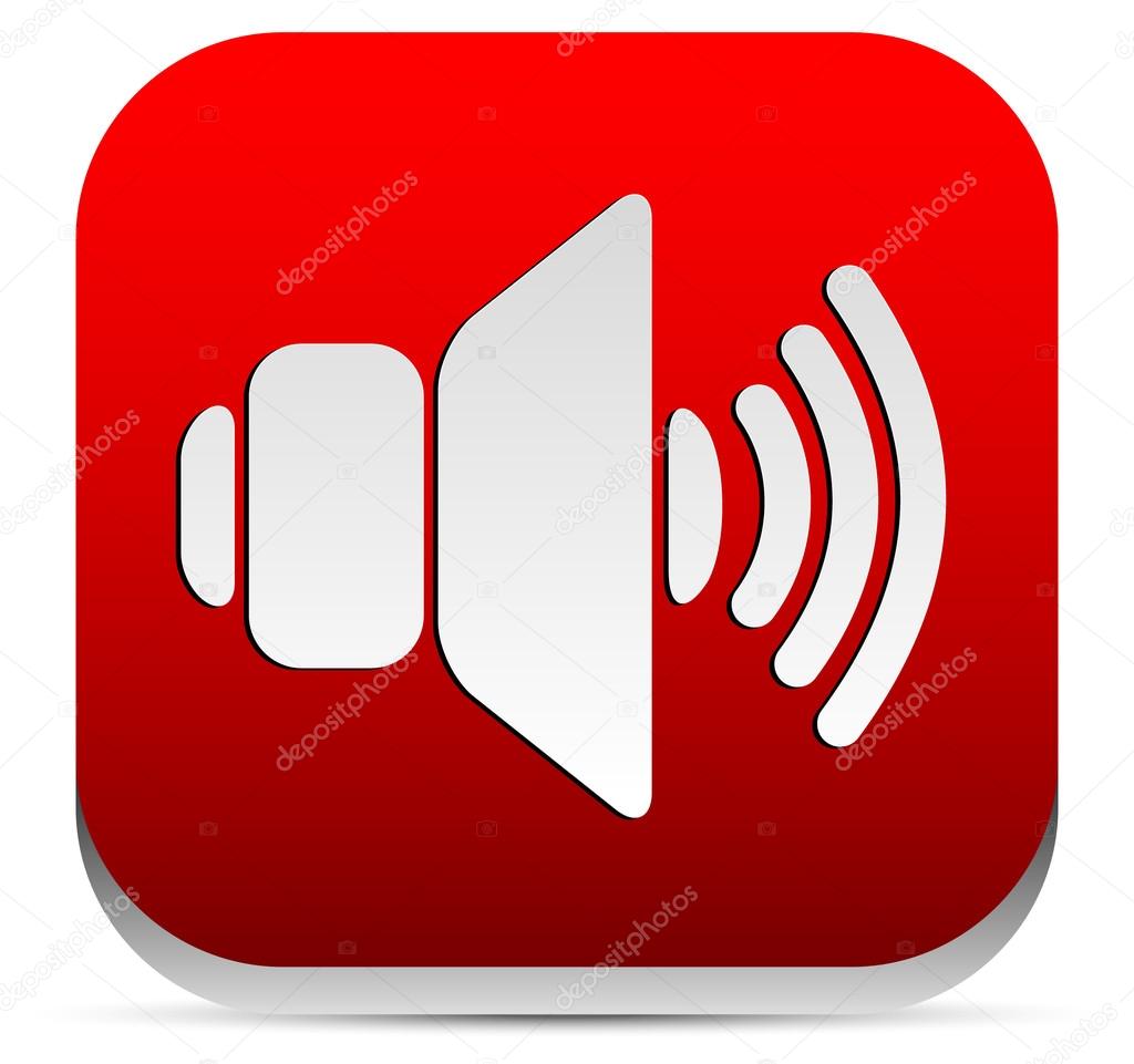 Red speaker icon Stock Vector Image by 67113915