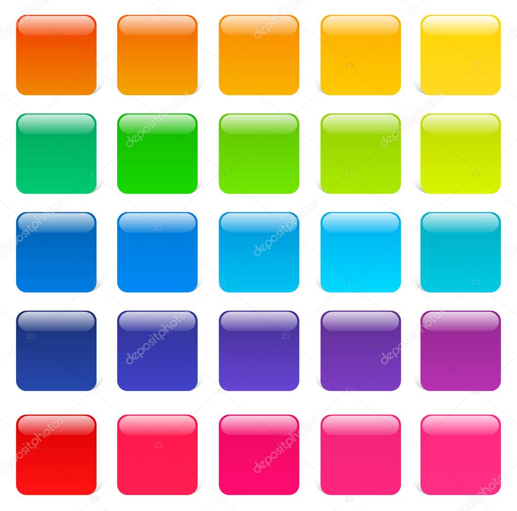 Glossy and colorful squares