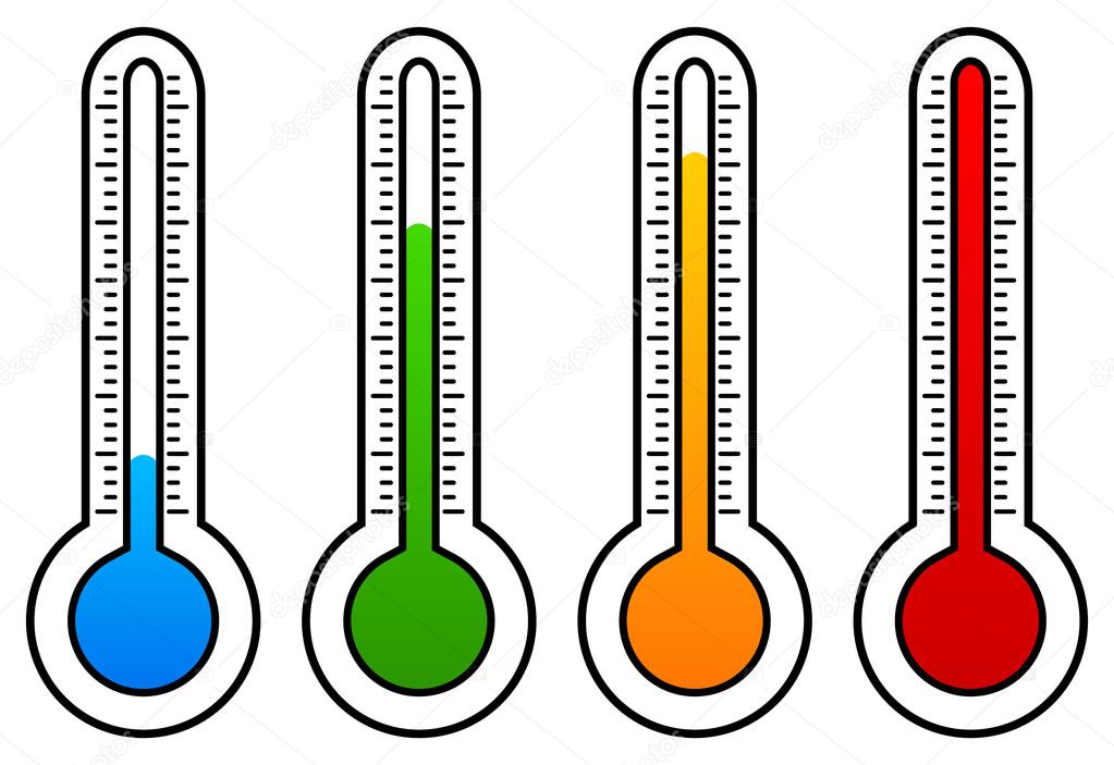 Thermometer colorful  graphics