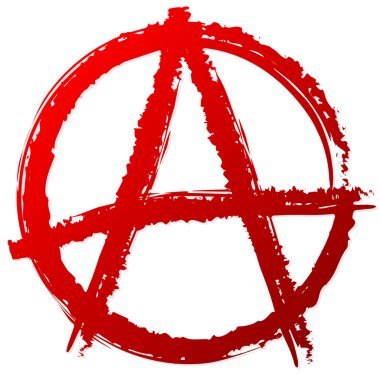 Anarchy symbol or sign clipart