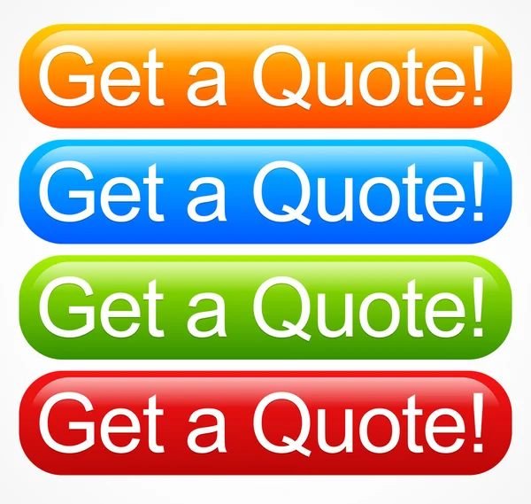 Vivid quote buttons — Stock Vector