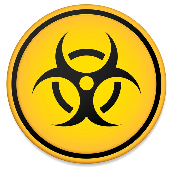 Symbole de danger biologique, signe — Image vectorielle