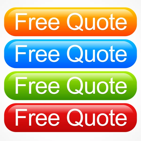 Vivid quote buttons — Stock Vector