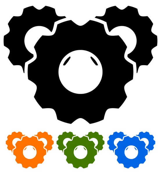 Cogwheel icons set — Stock Vector