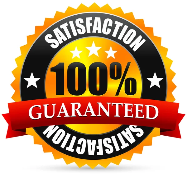 Satisfaction guarantee seal icon — Stock Vector