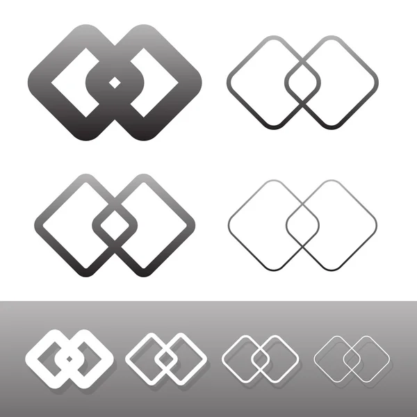 Simbolica icona di collegamento, simboli . — Vettoriale Stock